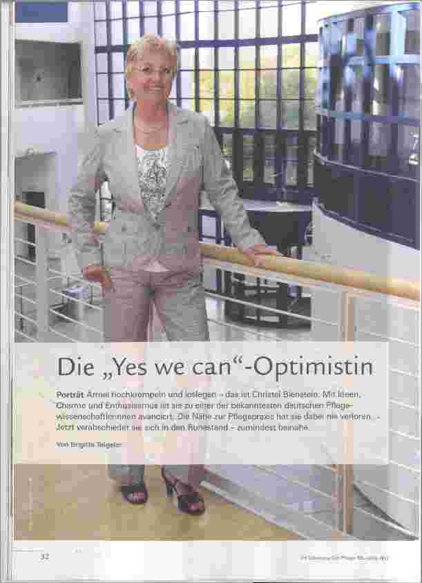 Vorschauseite 1: Die „Yes we can“-Optimistin