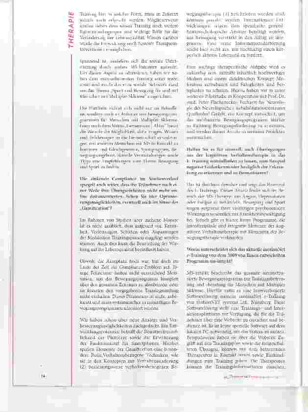 Vorschauseite 2: MS-Therapie 2,0: ein internetbasiertes Trainingsprogramm aus Deutschland