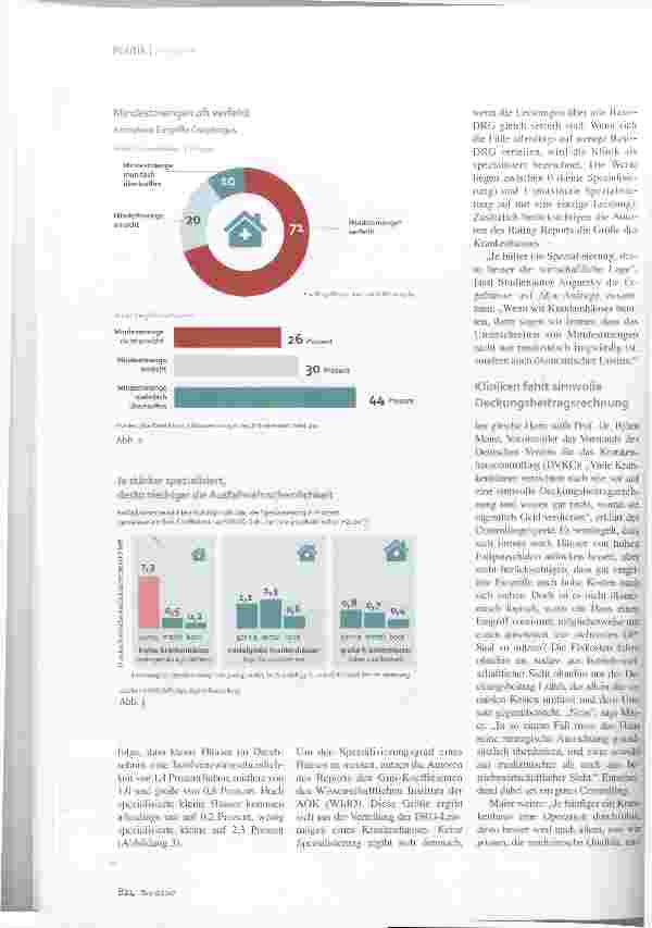 Vorschauseite 3: Klinik-Stresstest Mangelnde Spezialisierung