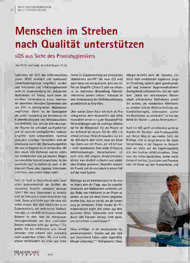 Vorschauseite 1: Menschen im Streben nach Qualität unterstützen