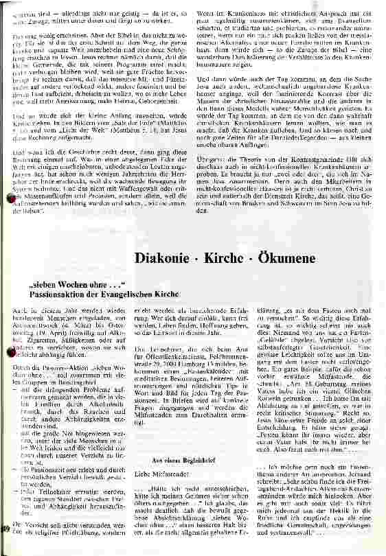 Vorschauseite 4: Wenn zwei oder drei ... - Anmerkungen zum christlichen Krankenhaus