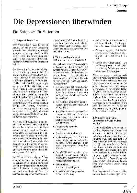 Vorschauseite 1: Ein Ratgeber für Patienten