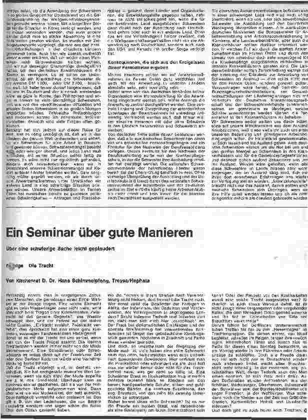 Vorschauseite 1: Ein Seminar über gute Manieren 8. Folge: Die Tracht