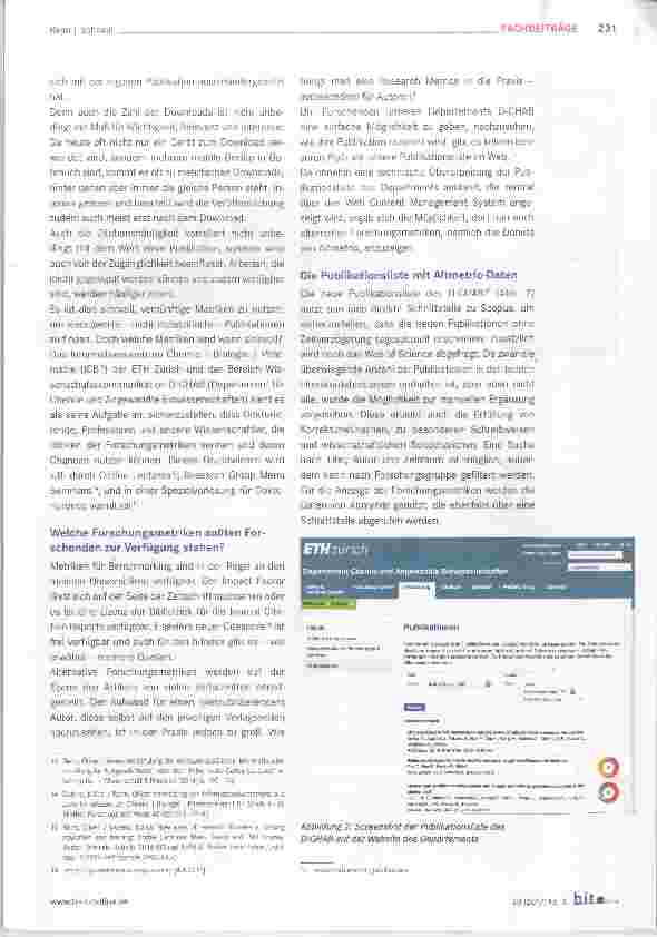 Vorschauseite 3: Forschungsmetriken: Ignorieren, boykottieren oder nutzen?