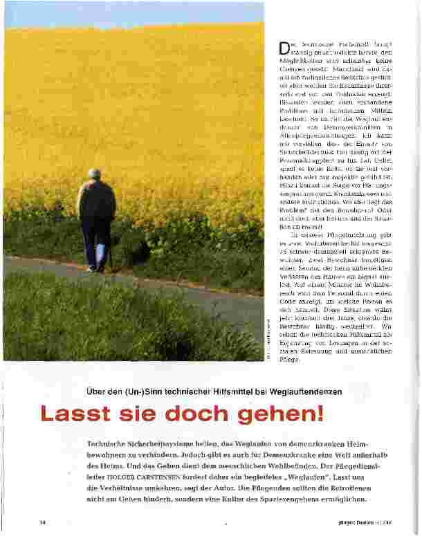 Vorschauseite 1: Lasst sie doch gehen!