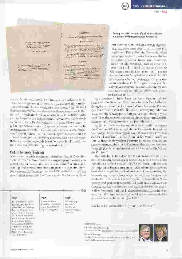 Vorschauseite 2: Ein Jahrhundert Standesgemeinschaft Teil 1: Von der Gründung bis zu den Wirren des 2. Weltkrieges