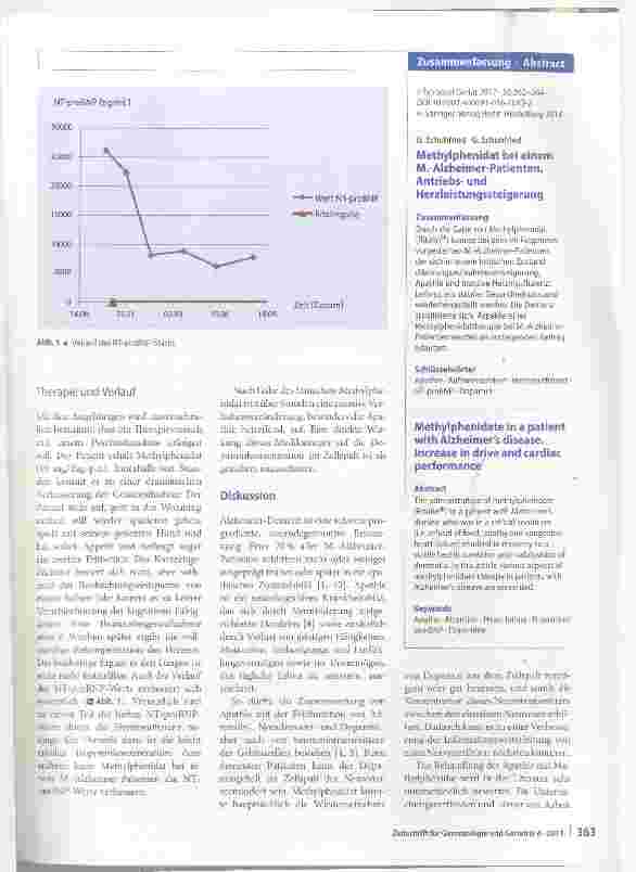Vorschauseite 2: Methylphenidat bei einem M. -Alzheimer-Patienten