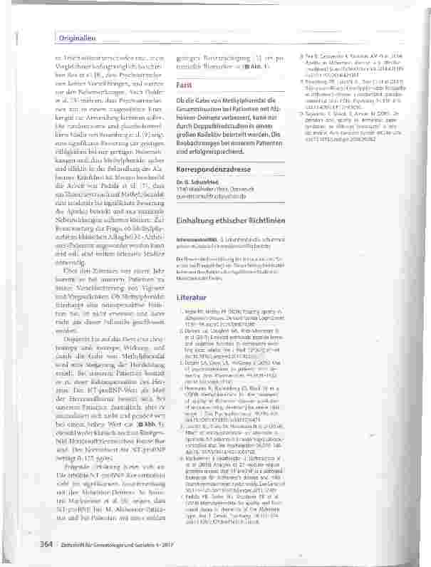 Vorschauseite 3: Methylphenidat bei einem M. -Alzheimer-Patienten
