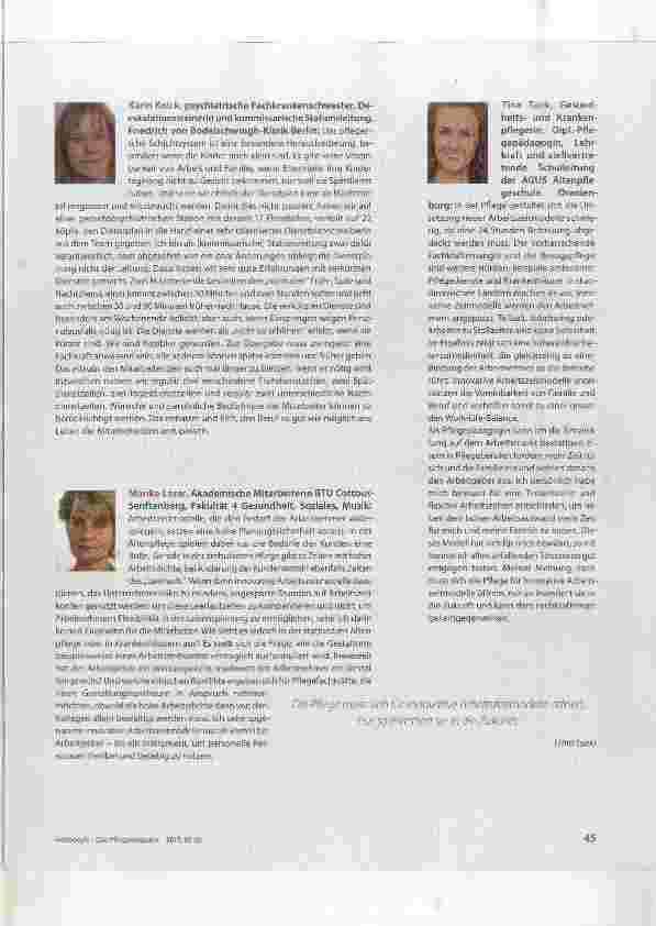 Vorschauseite 2: Das meinen die Experten Innovative Arbeitszeitmodelle Eine gewinnbringende Herausforderung?