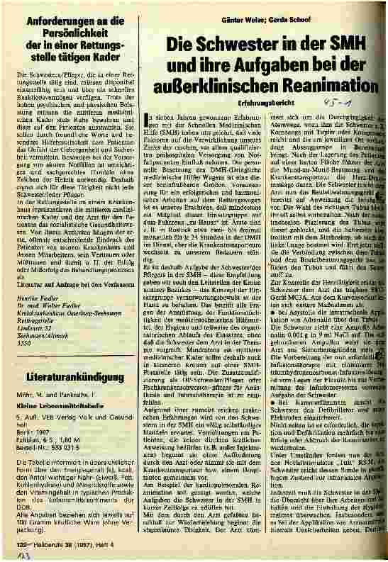 Vorschauseite 2: Aufgaben mittlerer medizinischer Kader in einer Rettungsstelle