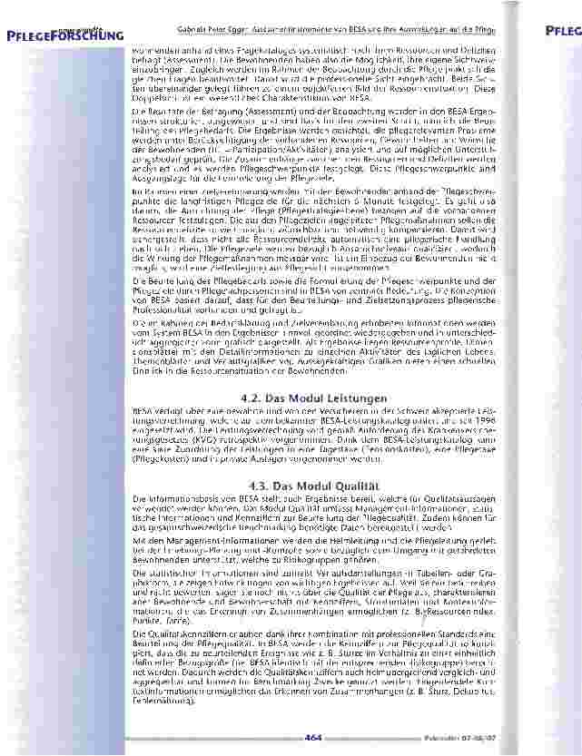 Vorschauseite 4: Assessmentinstrumente von BESÄ und ihre Auswirkungen auf die Pflege