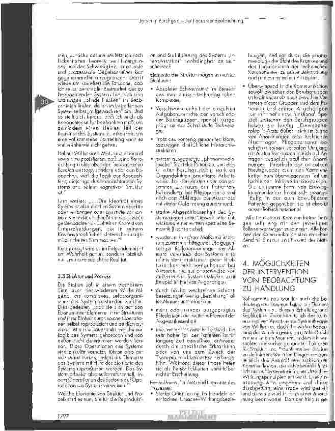 Vorschauseite 3: Der Focus der Beobachtung - Planung einer begrenzten Intervention unter systemtheoretischen Gesichtspunkten