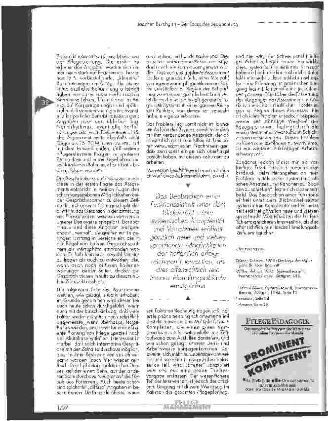 Vorschauseite 5: Der Focus der Beobachtung - Planung einer begrenzten Intervention unter systemtheoretischen Gesichtspunkten