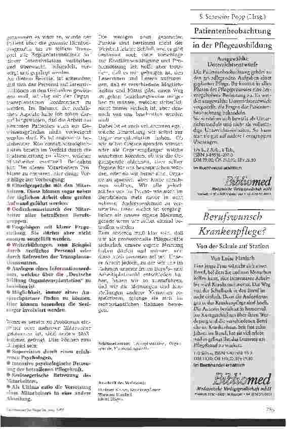 Vorschauseite 3: Das Transplantationsgesetz und seine Folgen für die Mitarbeiter im Krankenhaus 2. Teil
