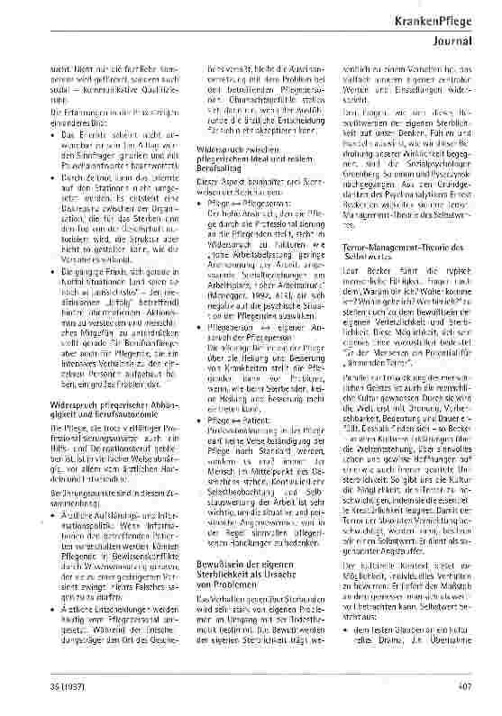 Vorschauseite 2: Tod - eine alltägliche Angelegenheit