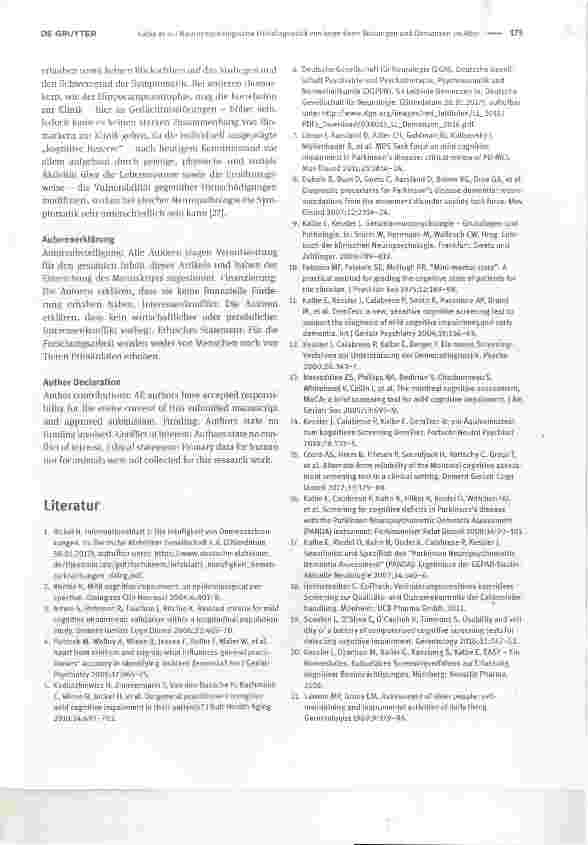 Vorschauseite 3: Neuropsychologische Frühdiagnostik von kognitiven Störungen und Demenzen im Alter