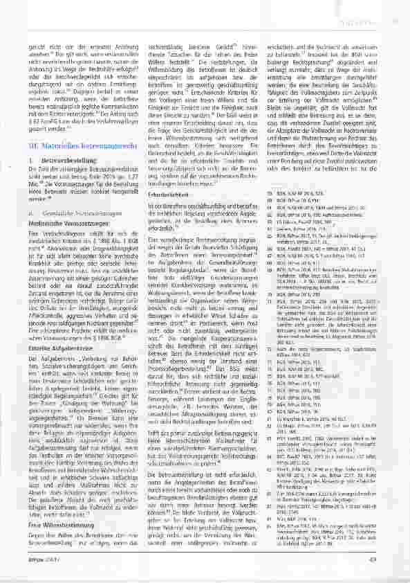 Vorschauseite 3: Aktuelles aus dem Betreuungsrecht