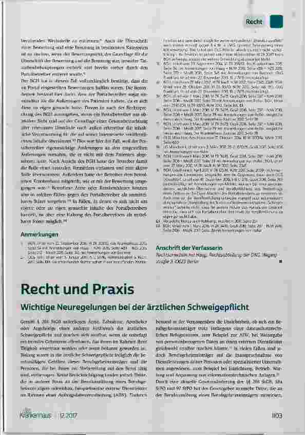 Vorschauseite 3: Eigenmächtige Veränderung von Bewertungen durch den Betreiber eines Bewertungsportals