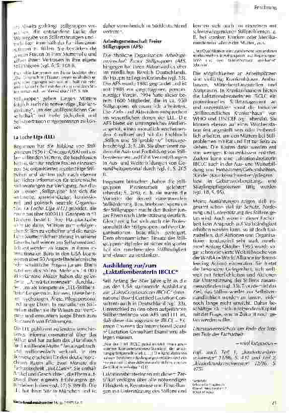 Vorschauseite 3: Stillen - unter soziologischer Betrachtung