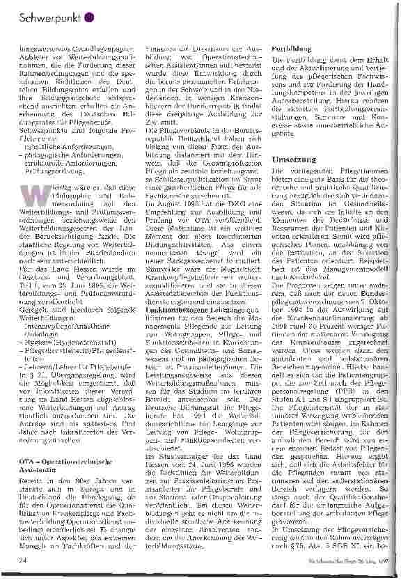 Vorschauseite 5: Anforderungen an eine zukunftsorientierte Aus-, Fortund Weiterbildung in der Pflege