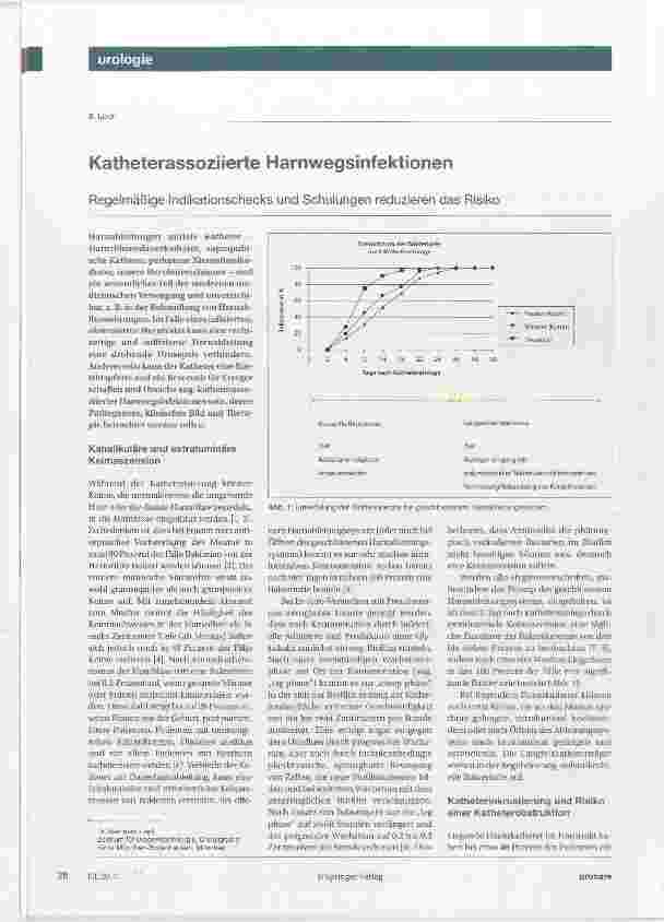 Vorschauseite 1: Katheterassoziierte Harnwegsinfektionen