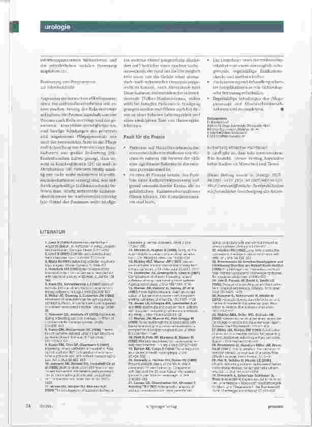 Vorschauseite 6: Katheterassoziierte Harnwegsinfektionen