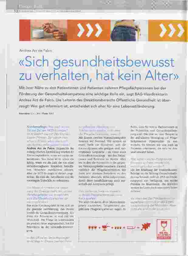 Vorschauseite 1: Sich gesundheitsbewusst zu verhalten, hat kein Alter