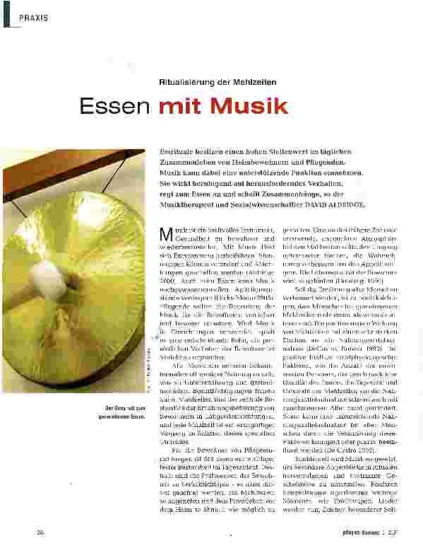 Vorschauseite 1: Essen mit Musik