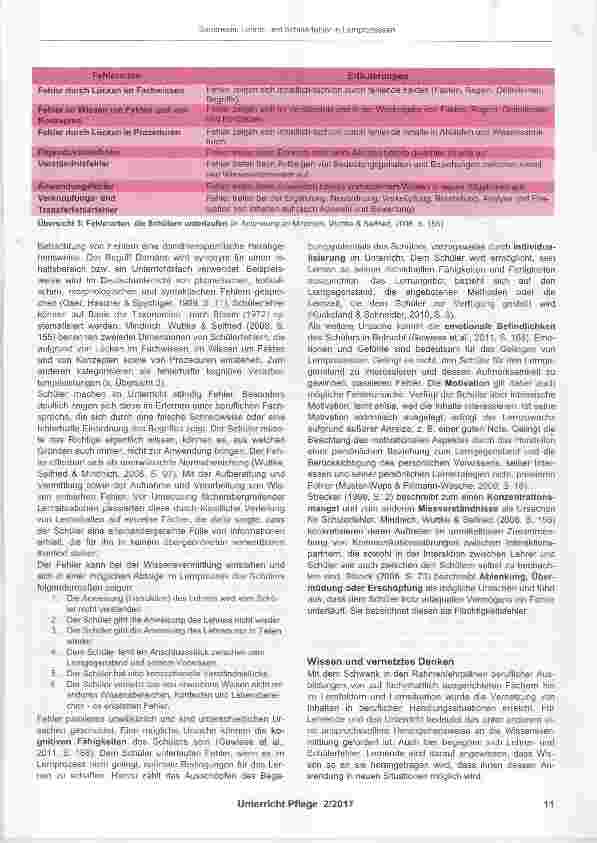 Vorschauseite 4: Lehrerund Schülerfehler in Lernprozessen