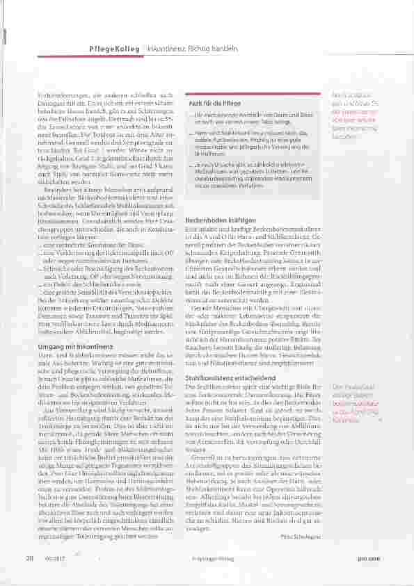 Vorschauseite 3: Inkontinenz: Tabuthema Nr. 1