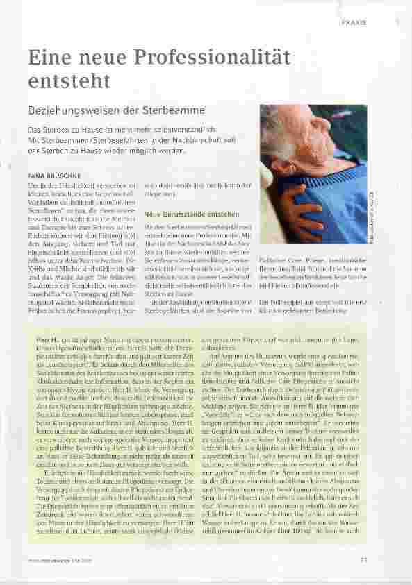 Vorschauseite 1: Eine neue Professionalität entsteht