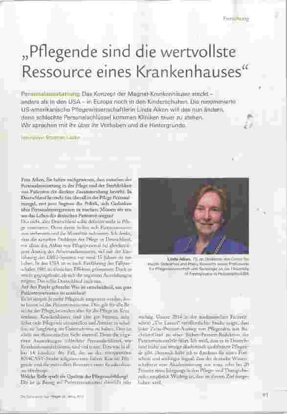 Vorschauseite 2: Pflegende sind die wertvollste Ressource eines Krankenhauses
