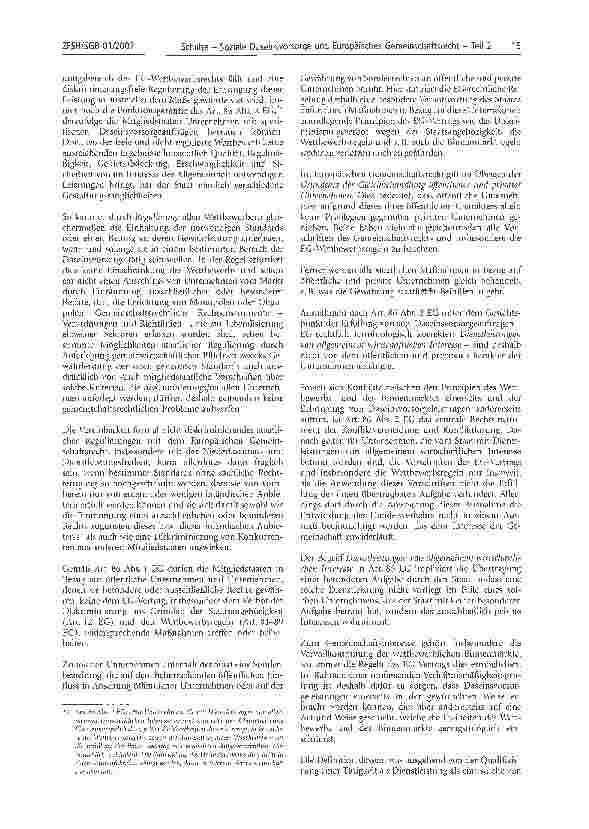 Vorschauseite 3: Soziale Daseinsvorsorge und Europäisches Gemeinschaftsrecht - Teil 2