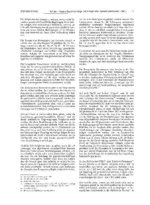 Vorschauseite 5: Soziale Daseinsvorsorge und Europäisches Gemeinschaftsrecht - Teil 2