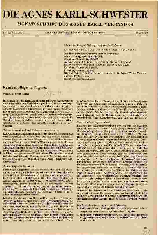 Vorschauseite 1: Krankenpflege in Nigeria