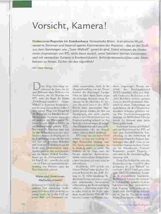 Vorschauseite 1: Vorsicht, Kamera!