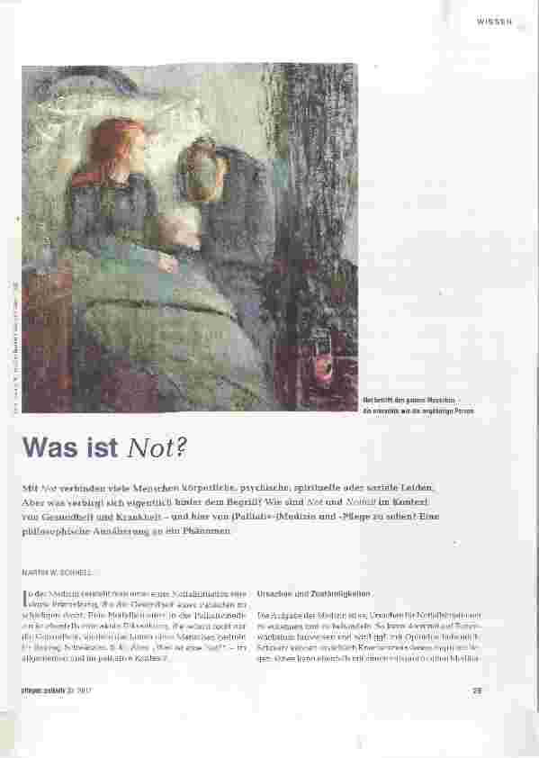 Vorschauseite 1: Was ist Not?