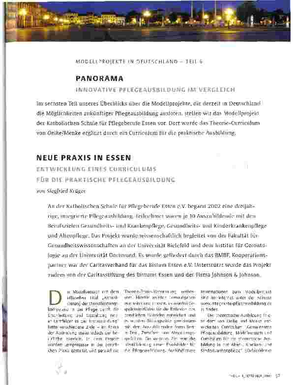 Vorschauseite 1: PANORAMA NEUE PRAXIS IN ESSEN