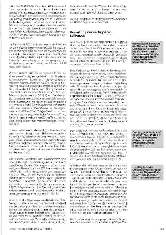 Vorschauseite 5: Prädiktive Gentests bei familiärem Brustund nicht-polypösem Darmkrebs