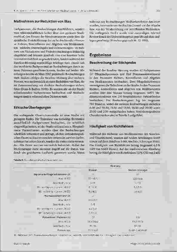 Vorschauseite 5: Häufigkeit von Richtund Abgabefehlem von Medikamenten in einem Schweizer Universitätsspital