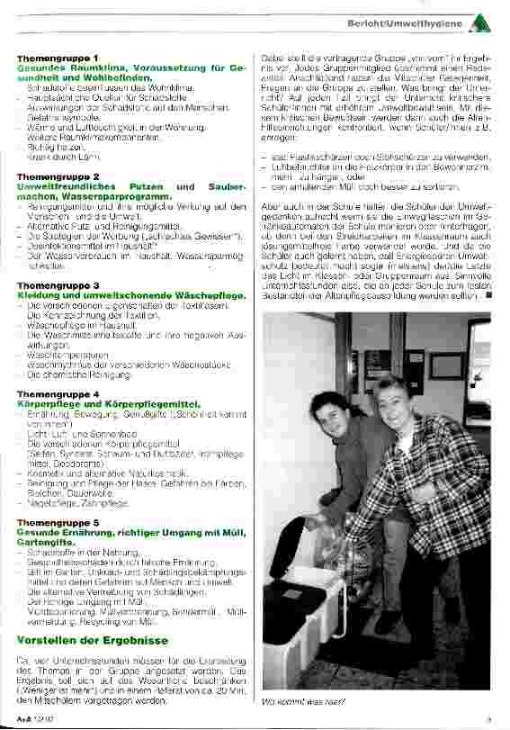Vorschauseite 2: Umwelthygiene als Bestandteil der Altenpflegeausbildung