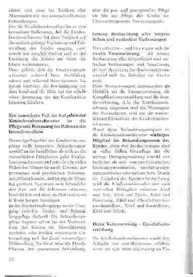 Vorschauseite 2: Grundsätzliche Verantwortung des Krankenpflegedienstes aus der Sicht der Kinderkrankenpflege