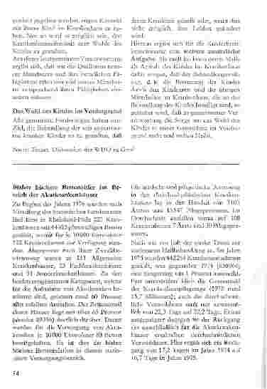 Vorschauseite 4: Grundsätzliche Verantwortung des Krankenpflegedienstes aus der Sicht der Kinderkrankenpflege