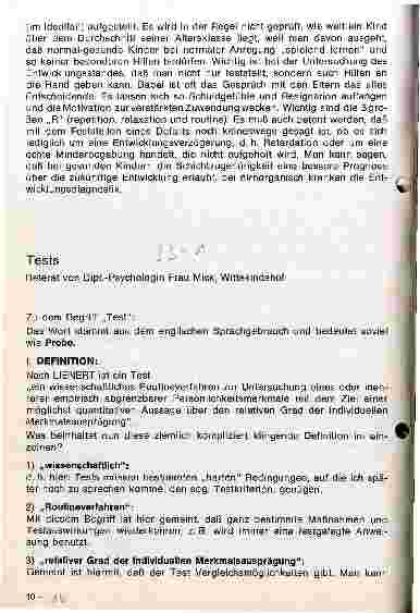Vorschauseite 3: Zur Früherfassung von Entwicklungsverzögerung und Minderbegabung