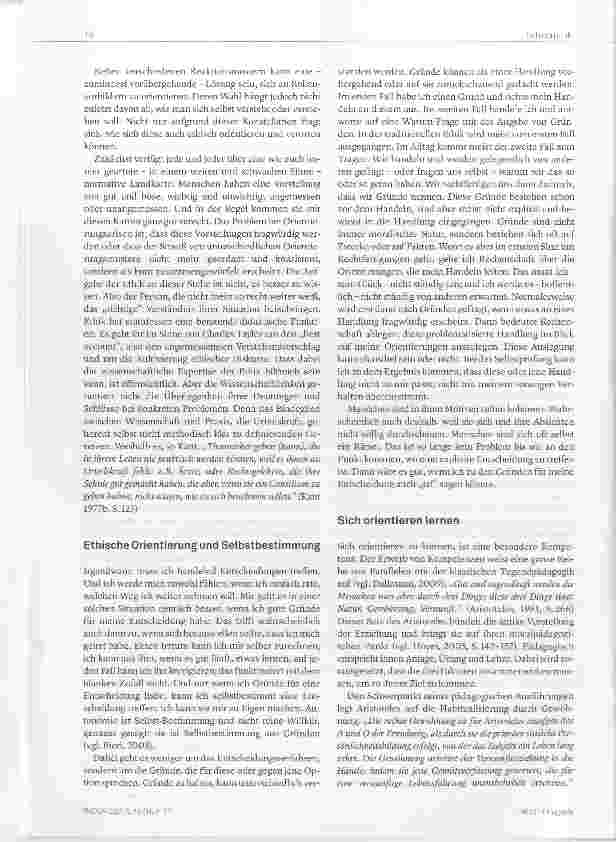 Vorschauseite 4: Ich kenn mich nicht mehr aus! Ethische Orientierung und berufliche identität