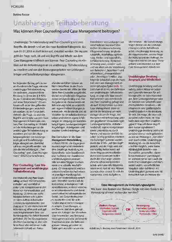Vorschauseite 1: Unabhängige Teilhaberberatung