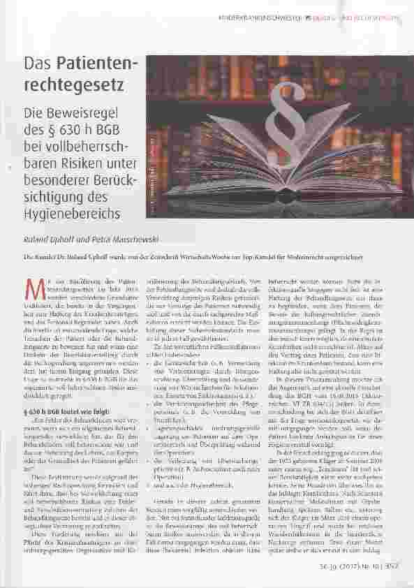 Vorschauseite 1: Das Patientenrechtegesetz