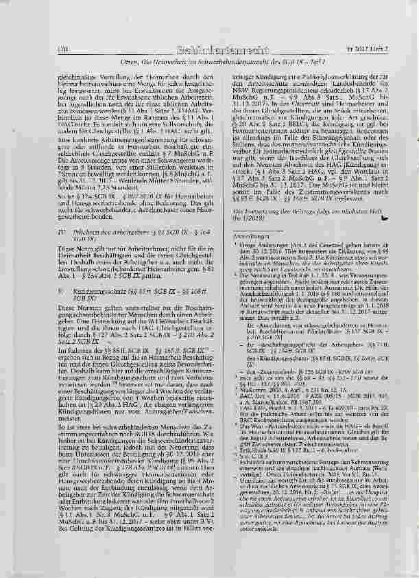 Vorschauseite 4: Die Heimarbeit im Schwerbehindertenrecht des SGB K Teil I
