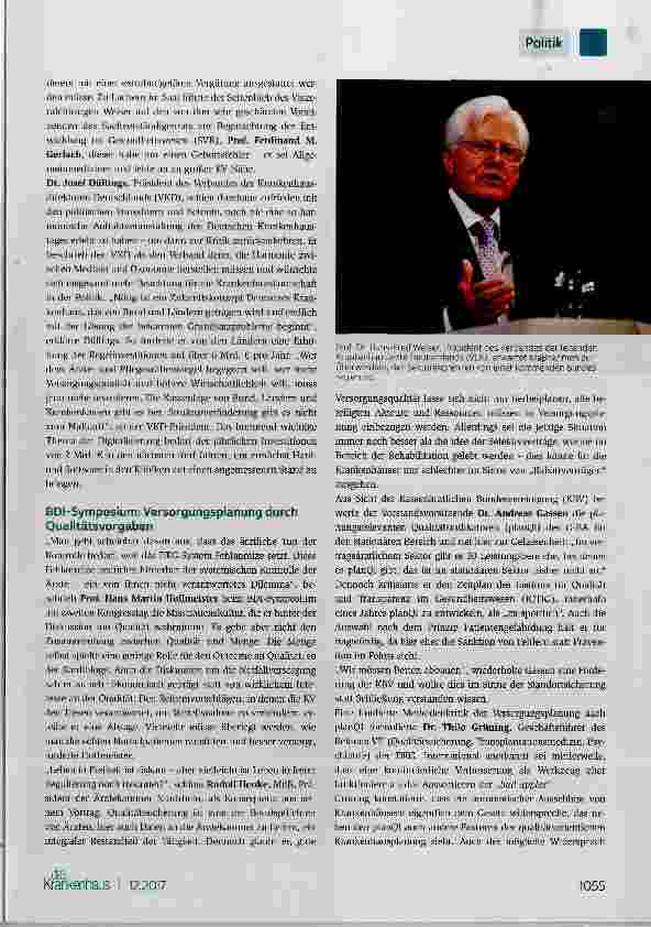 Vorschauseite 4: 40. Deutscher Krankenhaustag Was Krankenhäuser erwarten können