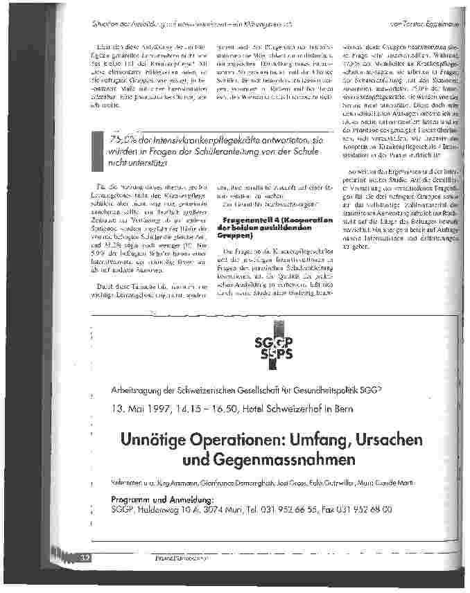 Vorschauseite 4: Situation der Ausbildung auf Intensivstationen - eine Klärungsversuch